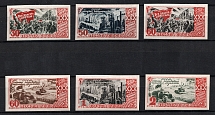 1947 30th Anniversary of the October Revolution, Soviet Union USSR (Imperforated, Full Set)
