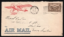 1929 Canada, Airmail cover, Hamilton - Halifax, franked by Mi. 157