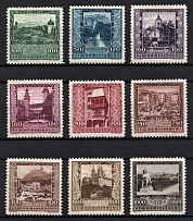 1923 Austria (Mi. 433 - 441, CV $120)