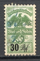 Germany Propaganda Revenue Stamp 30 Rpf (Cancelled)