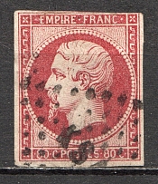 1853-61 France 80 C (CV $70, Canceled)