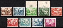 1933 Third Reich, Germany, Wagner (Mi. 499 A - 507 A, Full Set, Signed, CV $1,080)