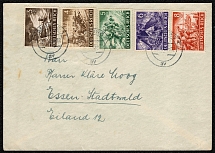 1943 The Heroes Memorial and Army Day issue on a postally used cover