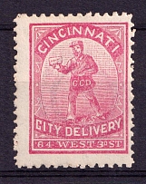 Cincinnaty City Delivery, United States Locals & Carriers (Sc. #39L1, Genuine)