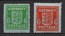 1942 Germany Occupation of Guernsey (Grey Paper, Full Set, CV $70)