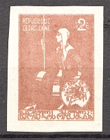 1919-20 Georgia Civil War 2 Rub (Without `RUB` in Value, Printing Error)