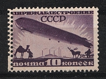 1931 USSR 10 Kop Airship Constructing Sc. C 20 (Double Perforation)