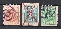 Overprint 'Porto', Postage Due Stamps, Local Issue, Poland (Canceled)