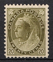 1898-1902 20c Canada (SG 165, CV $430)