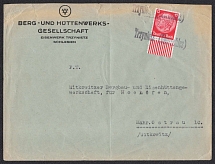 1938 (Oct - Nov) Provisional cancellations without date. Letters posted in TRZYNIETZ (Trinec) to MAHRISCH-OSTRAU and from BRUNN. Temporary label 'TRZYNIETZ' (Upper Silesia) in black or in blue, Occupation of Sudetenland, Germany
