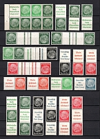 1940-41 Third Reich, Germany Collection (2 Pages, Coupon, Tete-beche, Se-tenant, CV $570, MH/MNH)