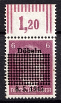 1946 6pf Dobeln, Germany Local Post (Mi. 1 b, Control Inscription, Full Set, CV $30, MNH)