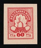 1920-21 60pf German Reich, Germany (Essay, Signed)