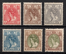 1899-1920 Netherlands (Mi. 54 A, 57 A, 60 A, 60 D, Signed, CV $50)