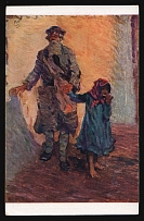 1917-1920 'Blind man', Czechoslovak Legion Corps in WWI, Russian Civil War, Postcard