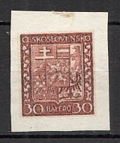 1929-37 Czechoslovakia 30 H (Probe, Proof, Signed)