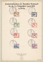 1936 Germany Olimpic Games Cancellation Berlin (Full Set)