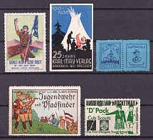 Scotland, Germany, Europe, Scouts, Scouting, Scout Movement, Stock of Cinderellas, Non-Postal Stamps