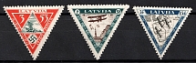 1933 Latvia, Airmail (Perforated, Full Set, CV $170)