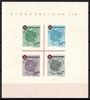 1949 Wurttemberg, French Zone of Occupation, Germany, Souvenir Sheet (CV $200, MNH)
