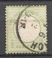 1872 Germany 1/3 Gr (CV $60, Cancelled)