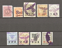 Germany Third Reich Germany Swastika Prussia Police Group of Stamps (Canceled)
