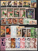 Germany, Europe & Overseas, Stock of Cinderellas, Non-Postal Stamps, Labels, Advertising, Charity, Propaganda (#255A)