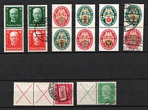 1927-29 Germany, Pairs (Coupon, Se-tenant, CV $220)