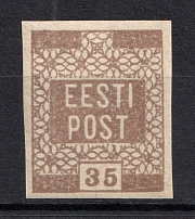 1919 35p Estonia (Brown, CV $30, MNH)