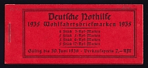 1935 Compete Booklet with stamps of Third Reich, Germany, Excellent Condition (Mi. MH 41, CV $230)