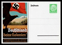 1938 'Germany, your colonies!', Propaganda Postcard, Third Reich Nazi Germany