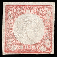 1862 1d Peru, South America (Mi 10)