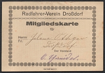 Membership Card, Third Reich WWII, Germany