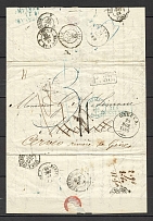 1868 Cover from Odessa to Marseille, France