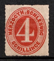 1864 4s Schleswig, German States, Germany (Mi. 3, Sc. 9, CV $80)