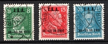 1927 Weimar Republic, Germany (Mi. 407 - 409, Full Set, Canceled, CV $330)