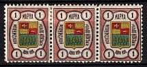 1908 1k Vetluga Zemstvo, Russia (Schmidt #1, Strip)