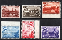 1947 10th Anniversary of the Moscow - Volga Canal, Soviet Union USSR (Full Set)