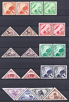1934-35 Tannu Tuva, Russia, Airmail, Color varieties