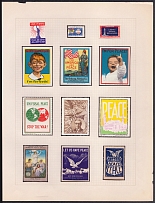 For Peace, United States, Stock of Cinderellas, Non-Postal Stamps, Labels, Advertising, Charity, Propaganda (#274)