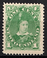 1898 1c Newfoundland, Canada (SG 63a, CV $50, MNH)