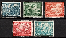 1933 Third Reich, Germany, Wagner (Mi. 500 B - 505 B, CV $440)