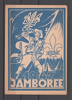 1947 Munich Plast Scout Organization Jamboree in Musso Postcard Card