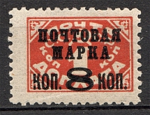 1927 USSR Gold Definitive Issue 8/1 Kop (Typo, Broken `K`)