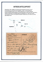 1941 (24 Apr) Germany, German Field Post in Africa, Postcard from Front (Tripoli) to Germany, Field post № 03555