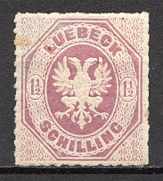 1865 Lubeck Germany (CV $50, Full Set)