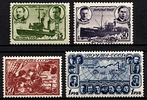 1940 the Polar Drift of the Ice - Breaker, Soviet Union, USSR, Russia (Full Set, MNH)