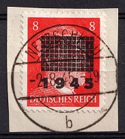 1945 8pf Netzschkau-Reichenbach (Saxony), Germany Local Post (Mi. 6 I, Signed, Canceled, CV $50)