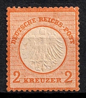 1872 2kr German Empire, Small Breast Plate, Germany (Mi. 8, CV $1,040)