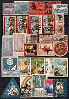 Germany, Europe & Overseas, Stock of Cinderellas, Non-Postal Stamps, Labels, Advertising, Charity, Propaganda, Cover (#344)